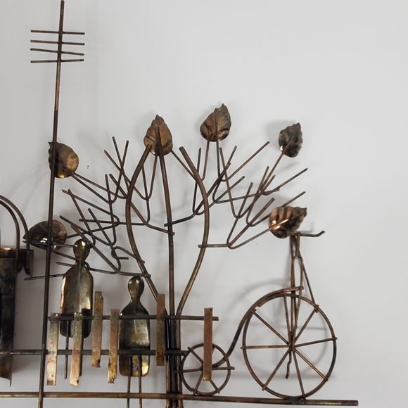 Vintage copper 1974 Enesco 3D wall art - Picture 8 of 11